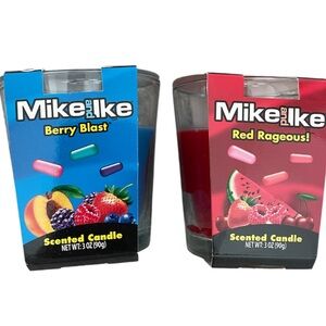 Mike and Ike Scented Candle Set - Berry Blast and Red Rageous